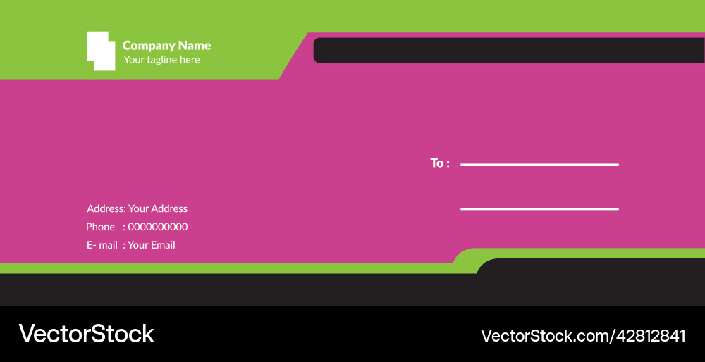 Dl envelope design vector image
