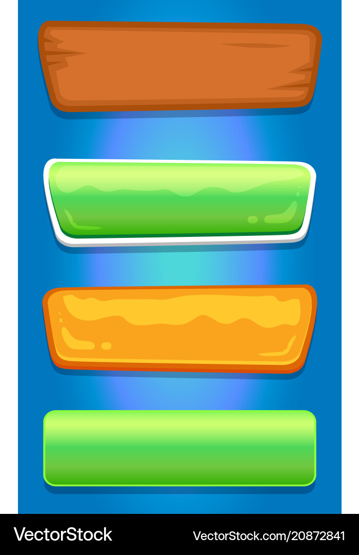 Editable navigation button set Editable navigation button set vector image