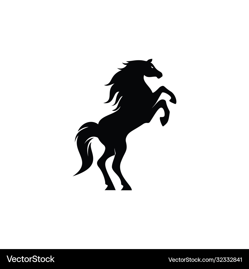 Elegant Horse Logo Vector Image