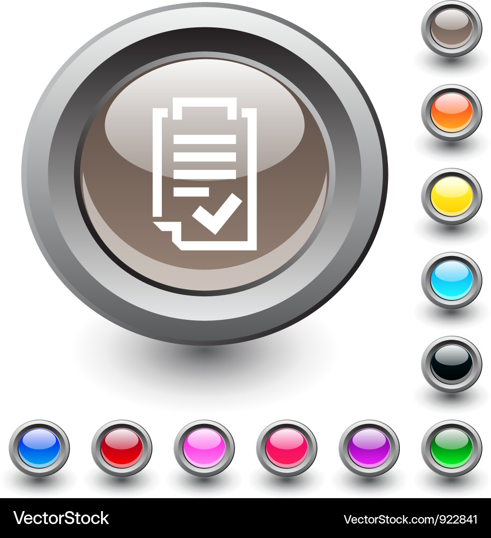 Form round button vector image