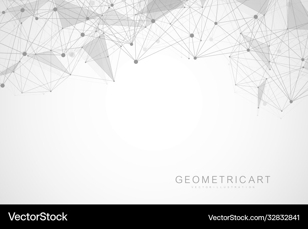 Geometric abstract background with connected line Geometric abstract background with connected line vector image