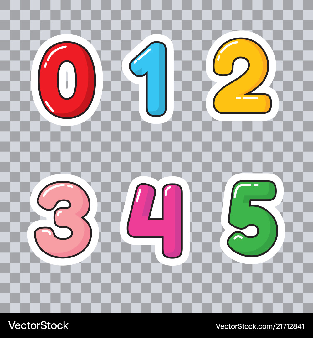 Learn numbers and counting for toddlers fo vector image