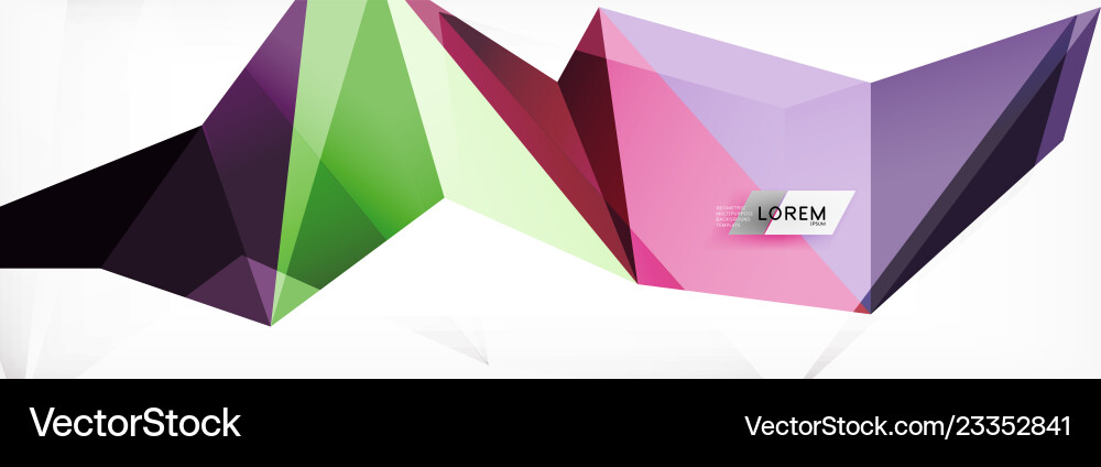 Mosaic triangular low poly style abstract Mosaic triangular low poly style abstract vector image