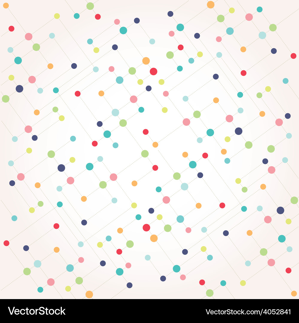 Network Connection Pattern Background Vector Image
