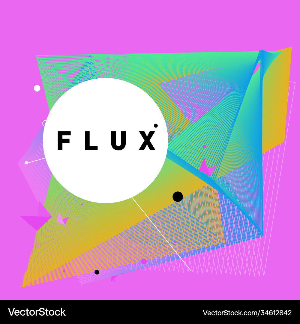 3d colorful wave background dynamic flux effect 3d colorful wave background dynamic flux effect Vector Image