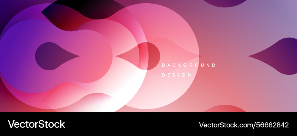 Abstract shapes overlap creating vibrant pinks Abstract shapes overlap creating vibrant pinks vector image