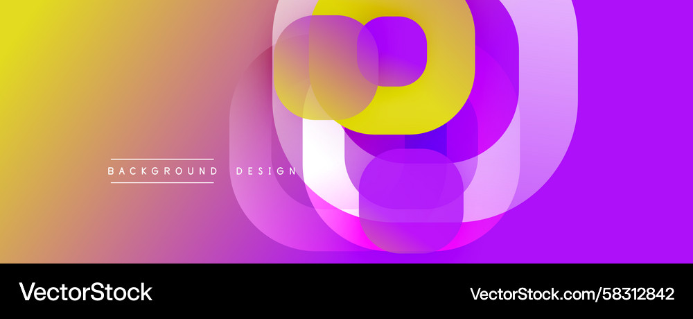 Abstract vibrant gradient background overlapping Abstract vibrant gradient background overlapping Vector Image