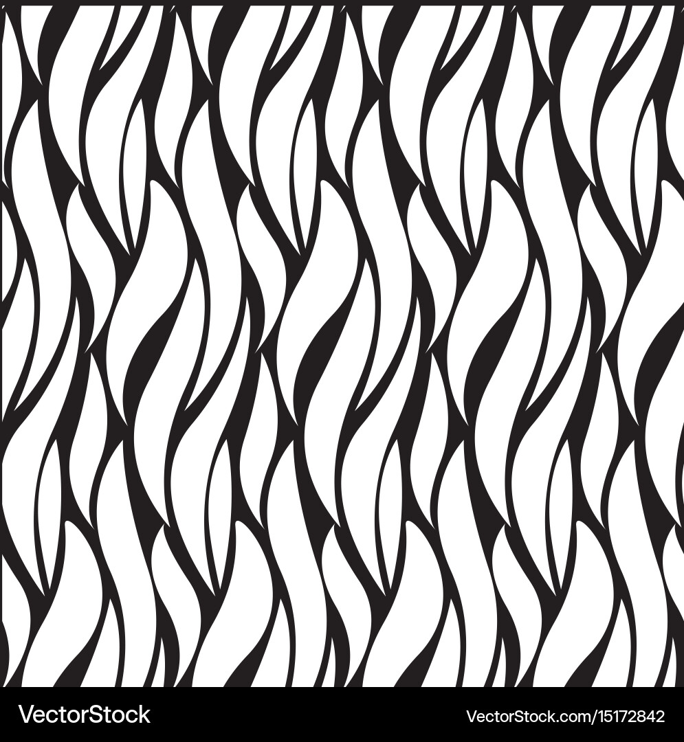 Black and White Wave Pattern Royalty Free Vector Image