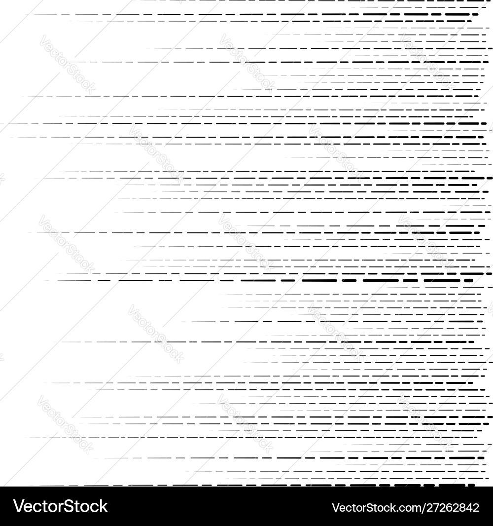 Dashed irregular lines segment horizontal stripes Dashed irregular lines segment horizontal stripes vector image