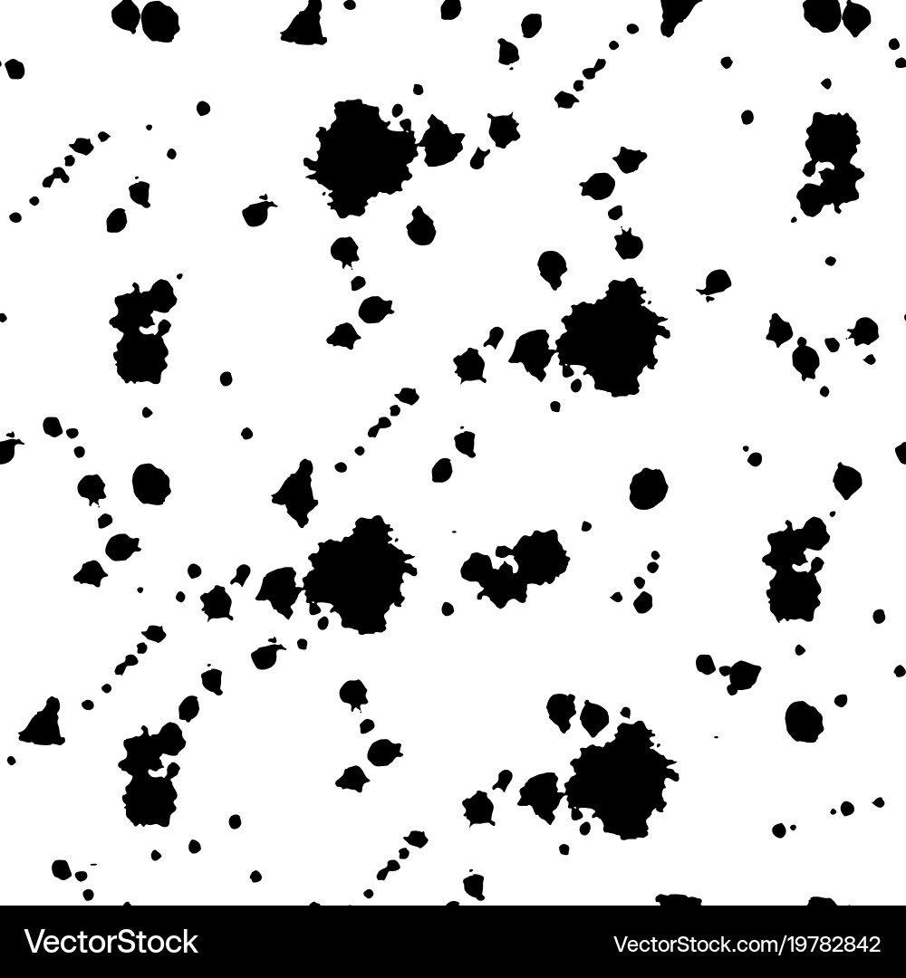 Ink Splatter Seamless Pattern vector image