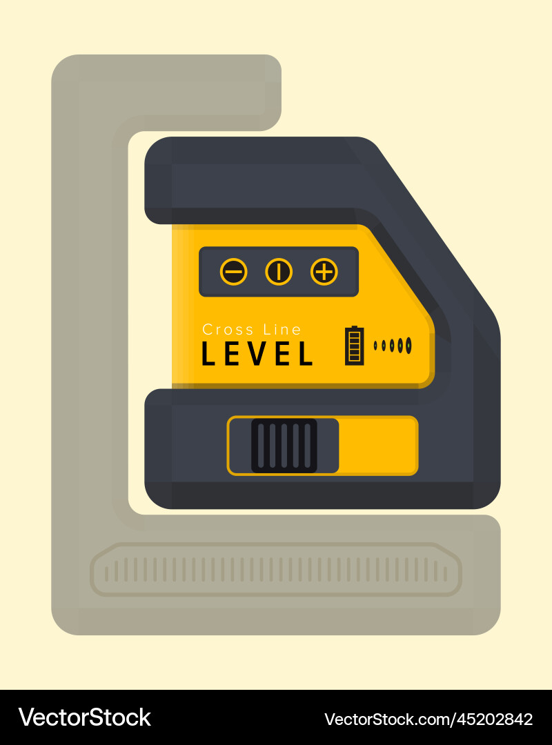 Laser building level engineering measuring Laser building level engineering measuring Vector Image