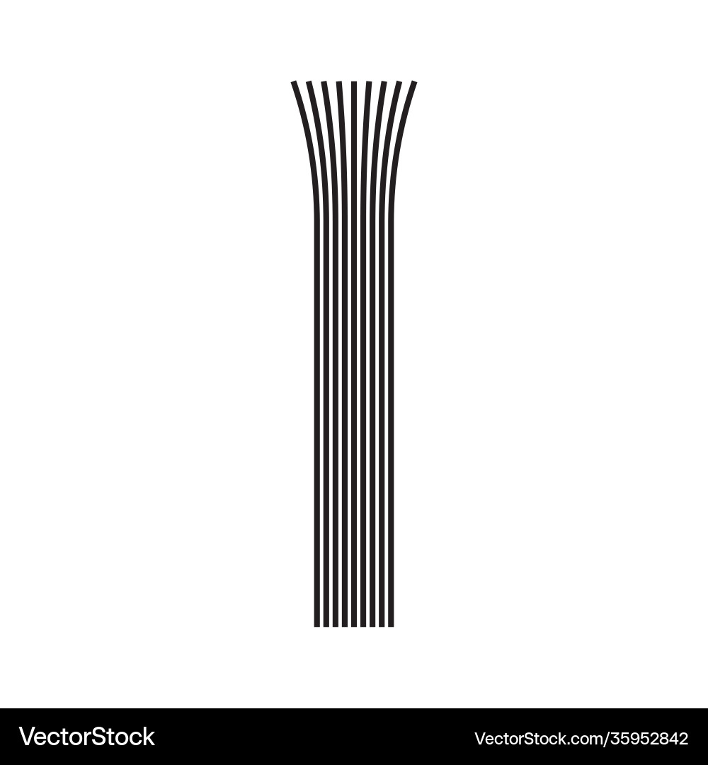 Minimal abstract shape isolated geometric object Vector Image