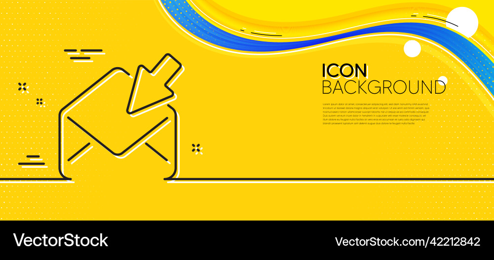 Open mail line icon view message correspondence Vector Image