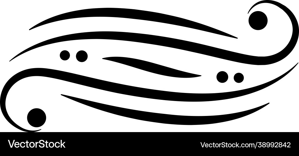 Swirl design element Swirl design element vector image