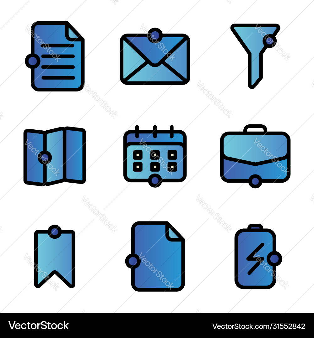 User interface icon including document file data User interface icon including document file data vector image