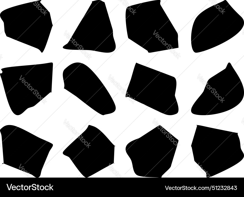 Abstract blobs fluid liquid shapes symbol visual Vector Image