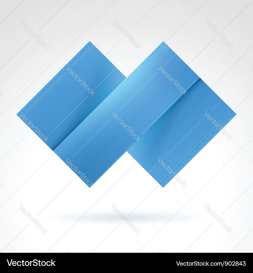 Blue Abstract Tile Pattern Vector Image