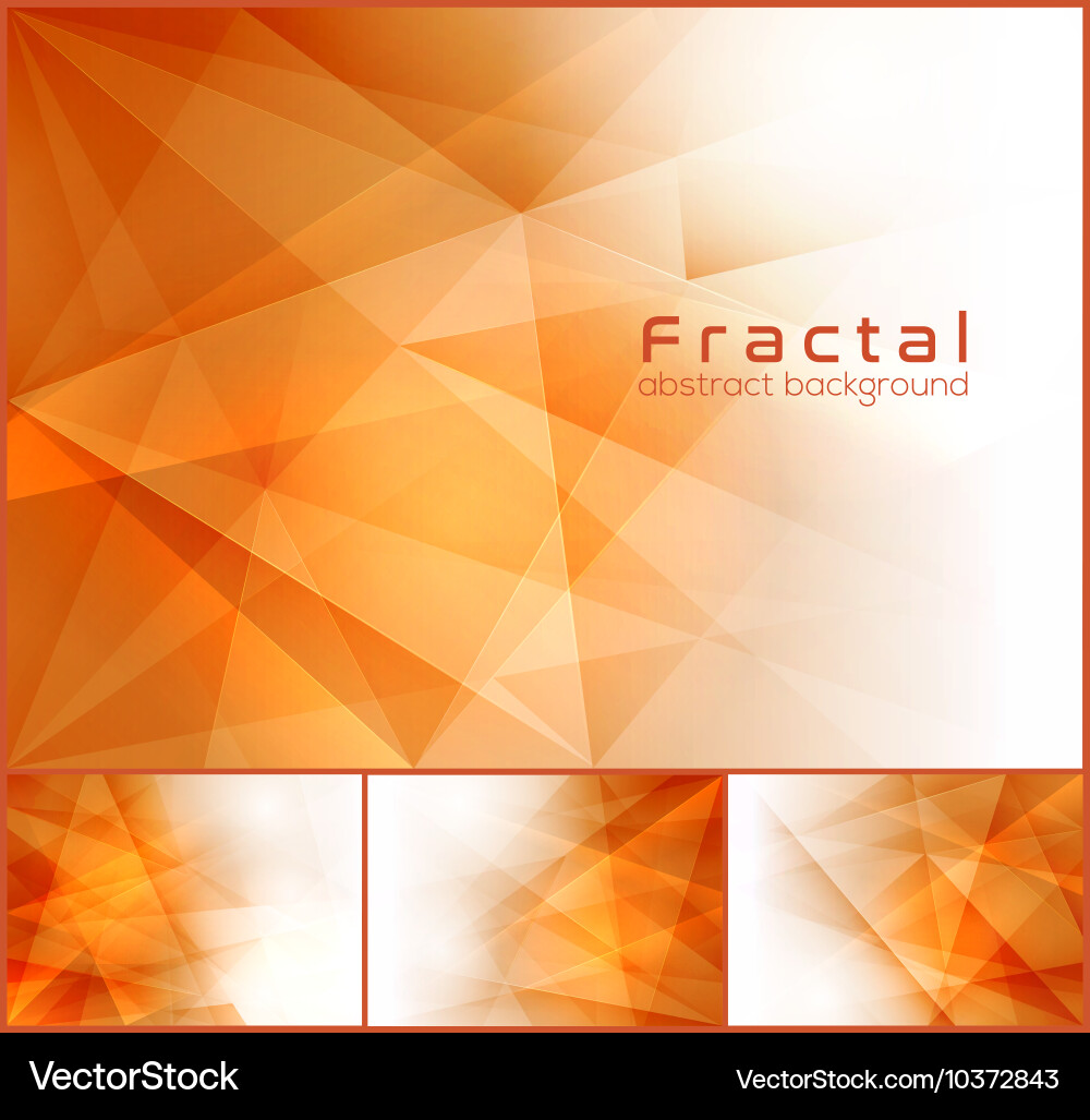 Fractal Polygon Background vector image