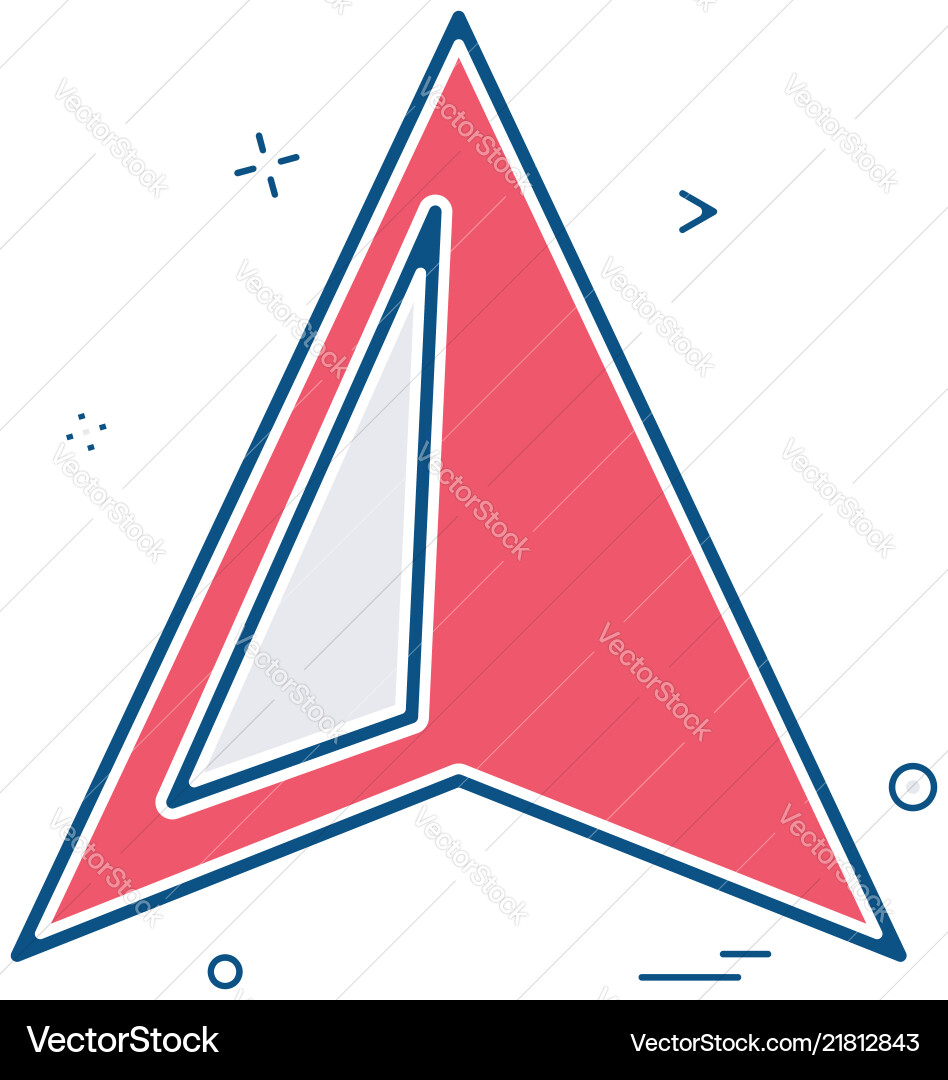 Map location mobile navagation icon design Map location mobile navagation icon design Vector Image