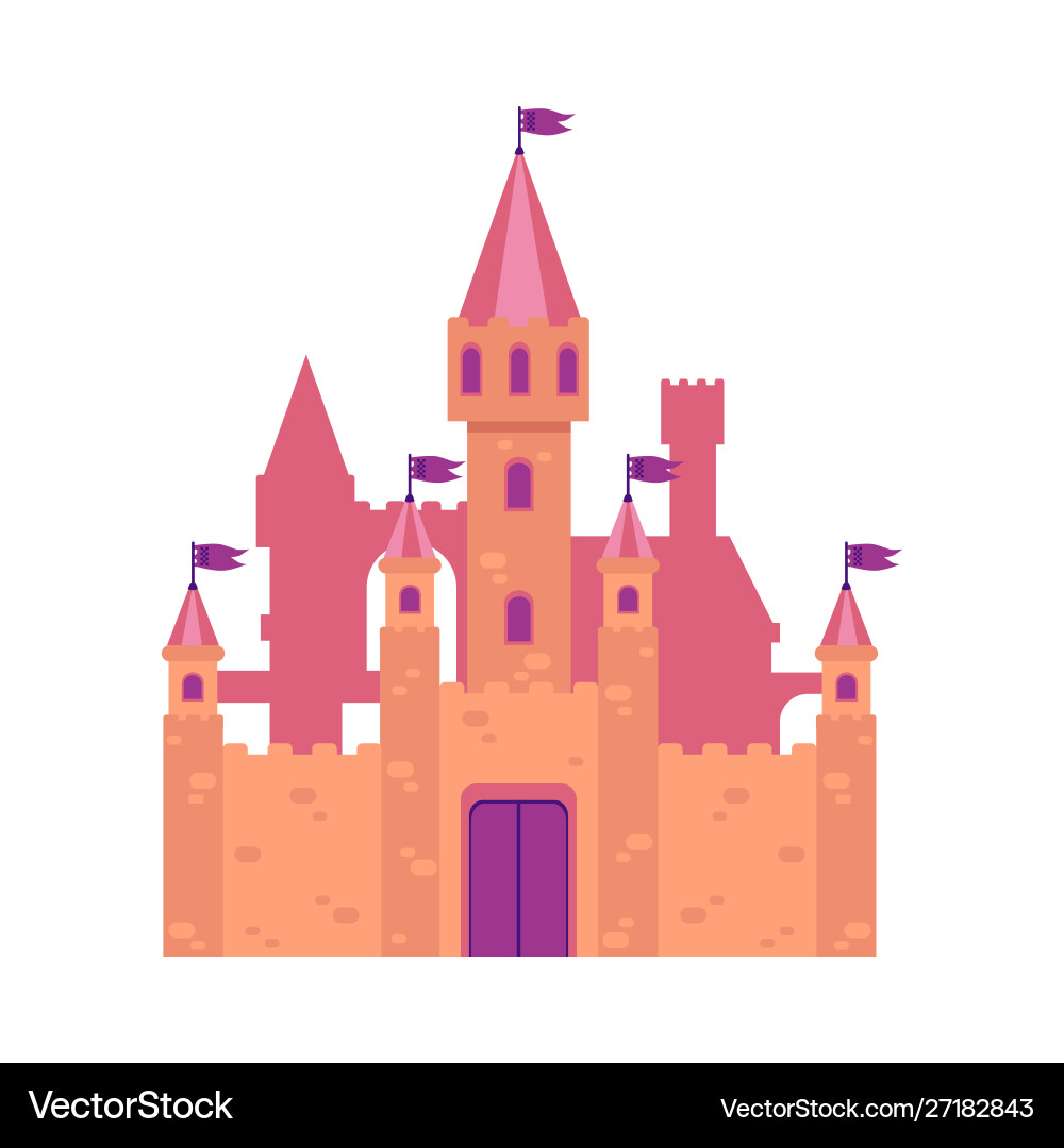 Old building castle and architecture with stone Old building castle and architecture with stone Vector Image