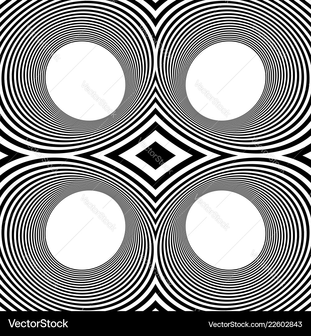 Pattern with mirrored ovals ellipses abstract Pattern with mirrored ovals ellipses abstract vector image