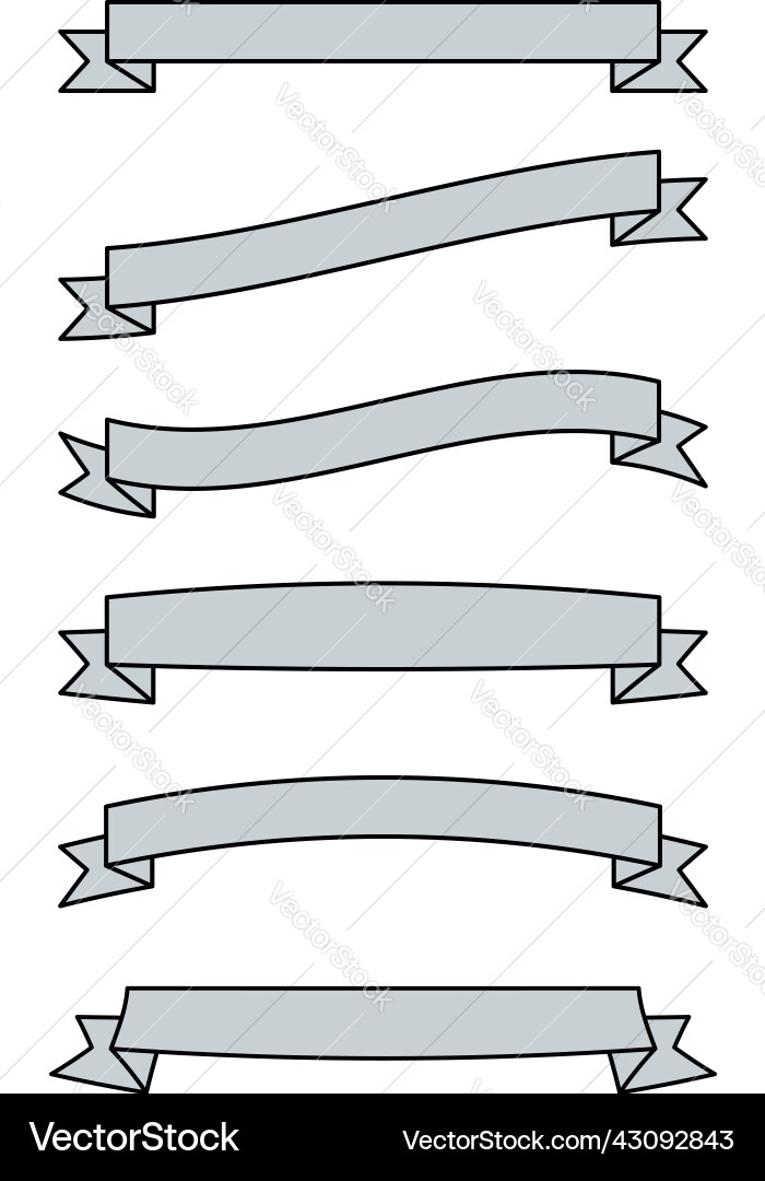 Ribbon bow tag and label element set Ribbon bow tag and label element set Vector Image