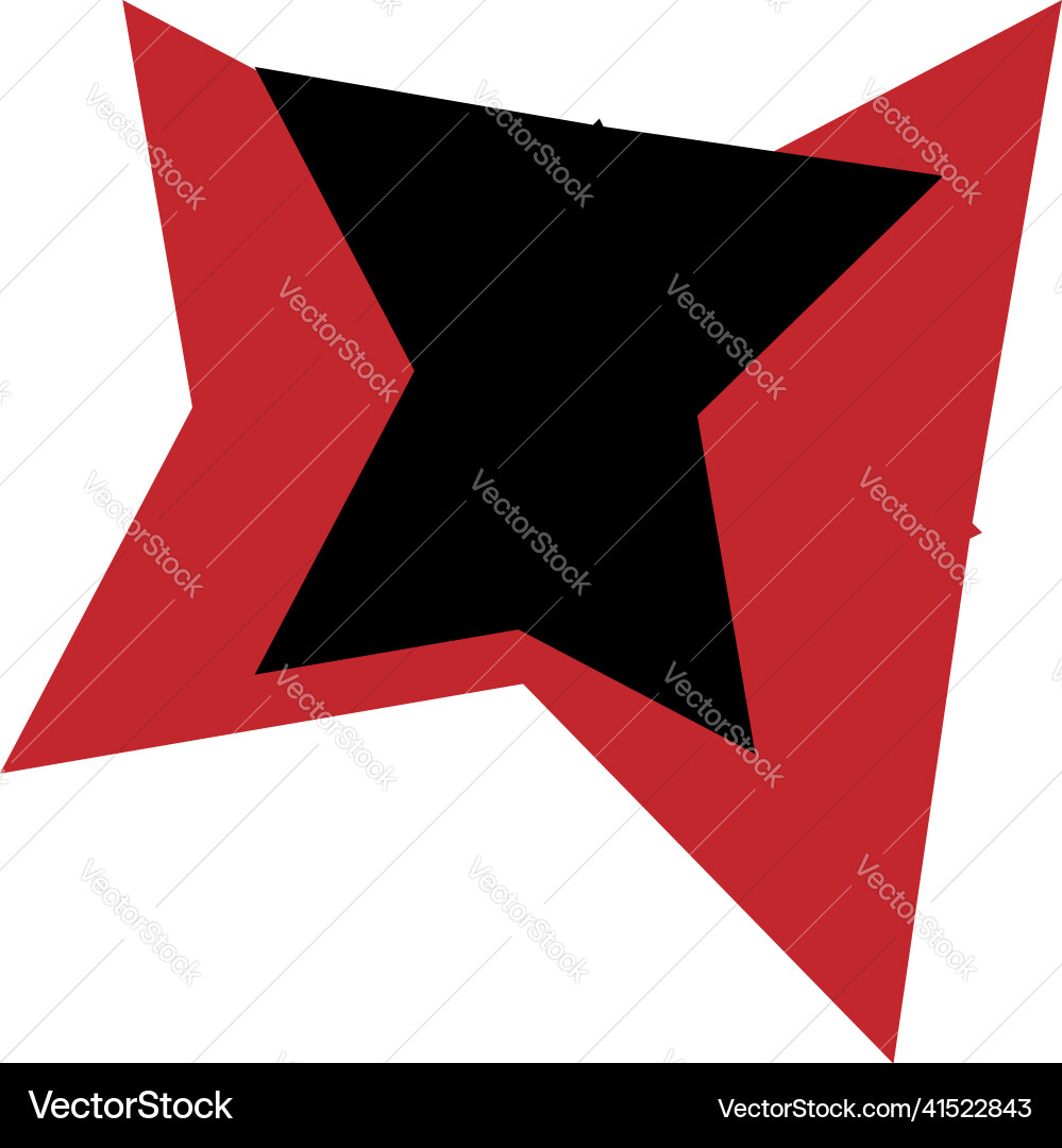 Shape symbol icon with abstract geometry Vector Image