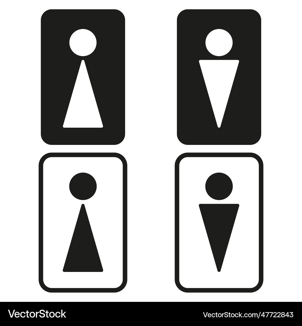 Wc icon stock image Vector Image