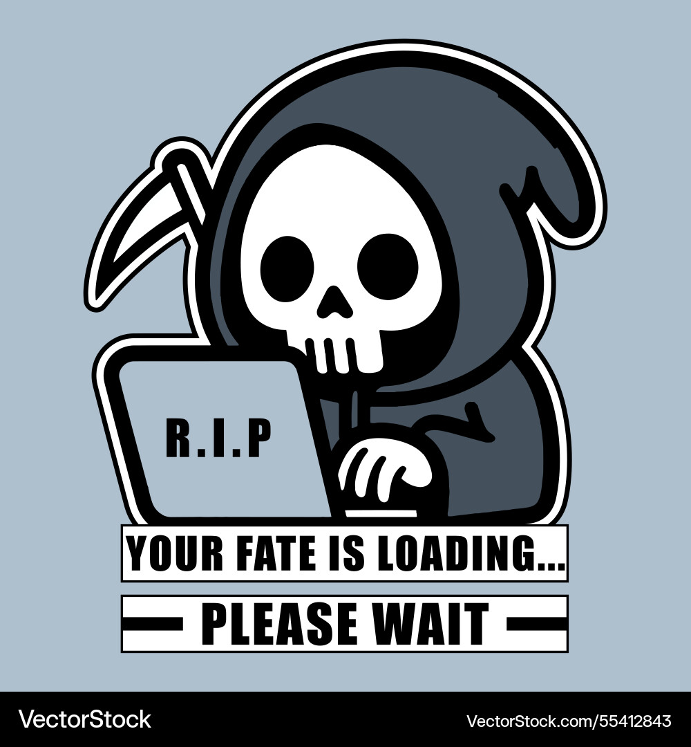 Your fate is loading please wait vector image