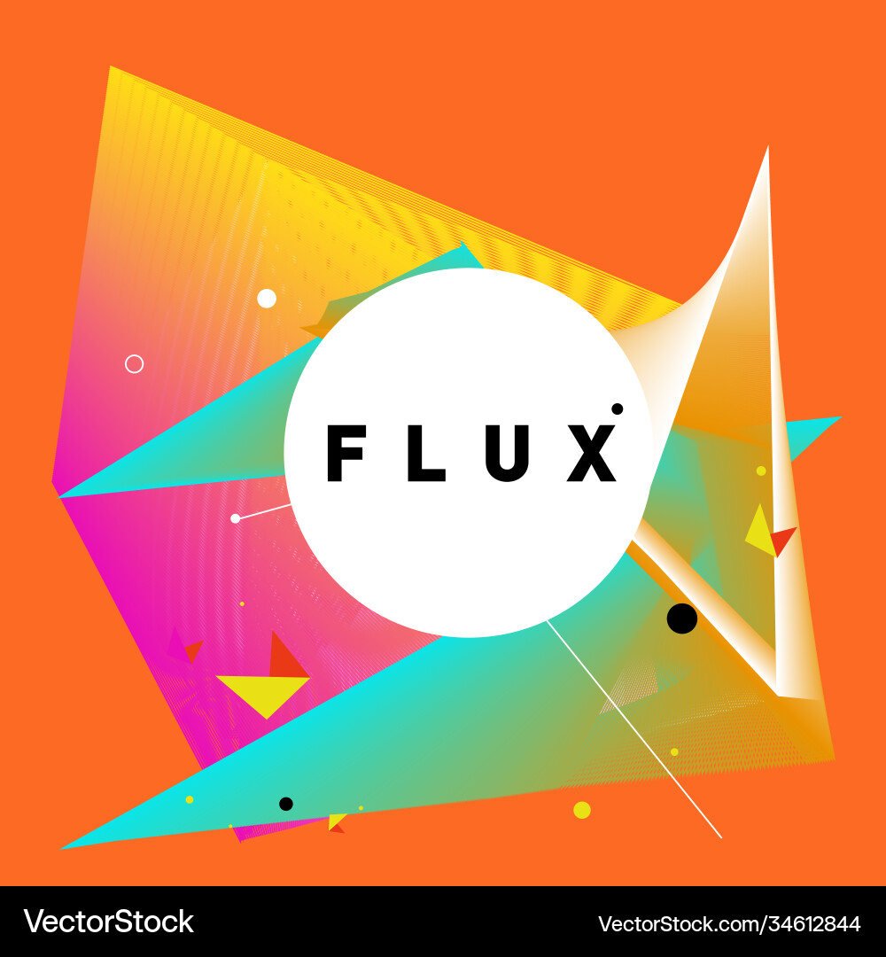 3d colorful wave background dynamic flux effect 3d colorful wave background dynamic flux effect Vector Image
