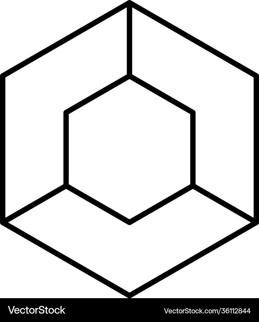 Abstract hexagonal design element Abstract hexagonal design element vector image