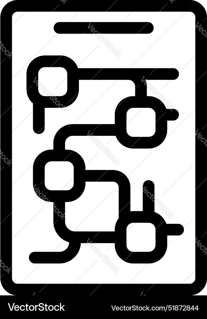 Algorithm development showing on tablet screen Algorithm development showing on tablet screen vector image