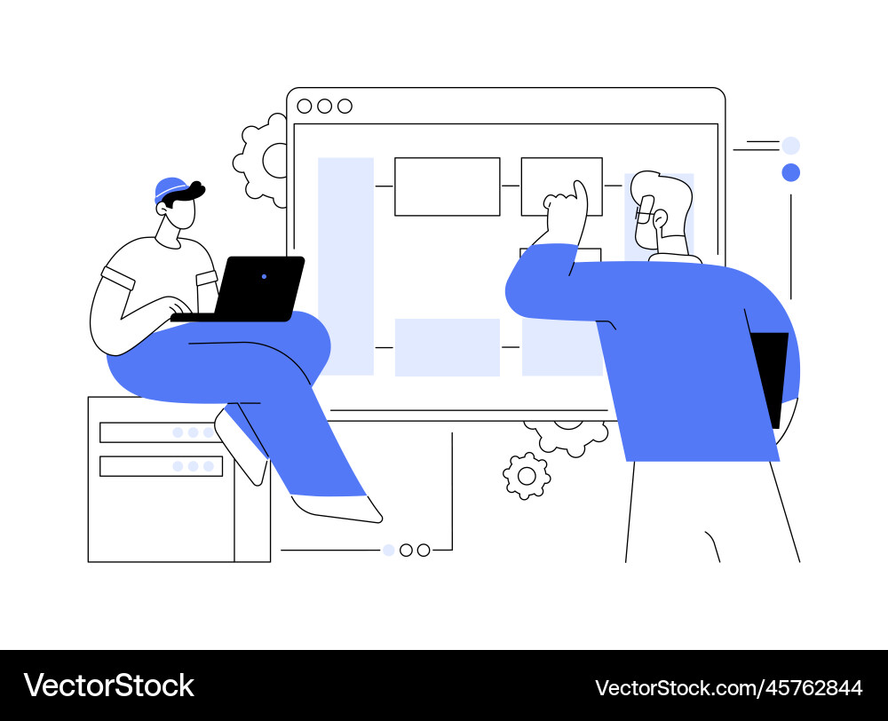 Big data architecture abstract concept Big data architecture abstract concept vector image