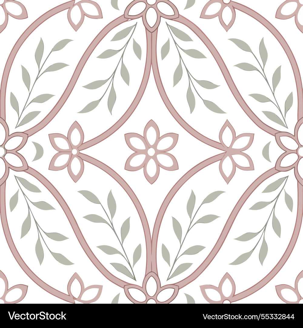 Create a seamless pattern combining vintage Vector Image