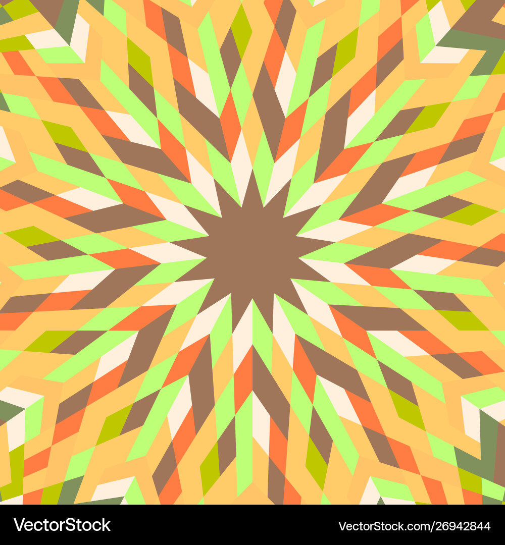 Dynamic hypnotic circular burst pattern mosaic Dynamic hypnotic circular burst pattern mosaic vector image