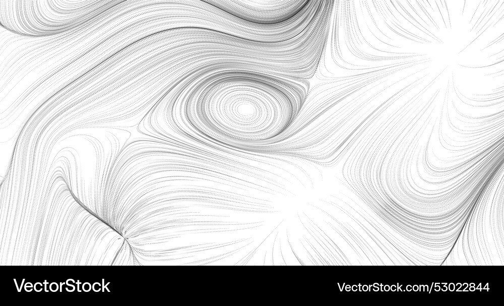 Flowing point particles writhe in three Flowing point particles writhe in three vector image