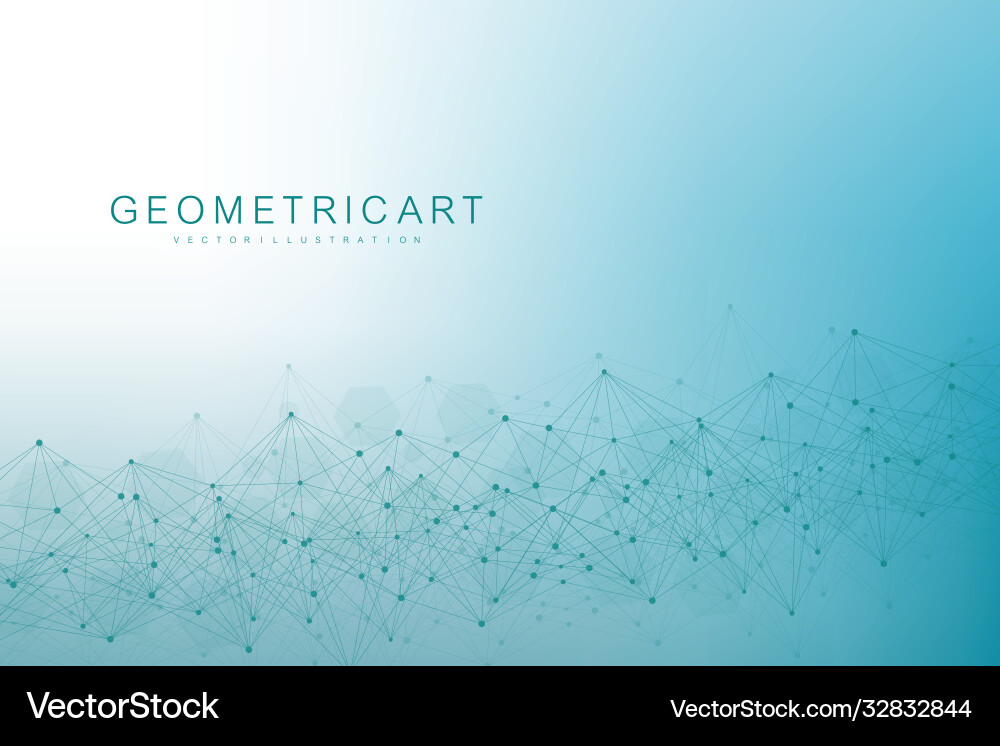 Geometric abstract background with connected line Geometric abstract background with connected line vector image
