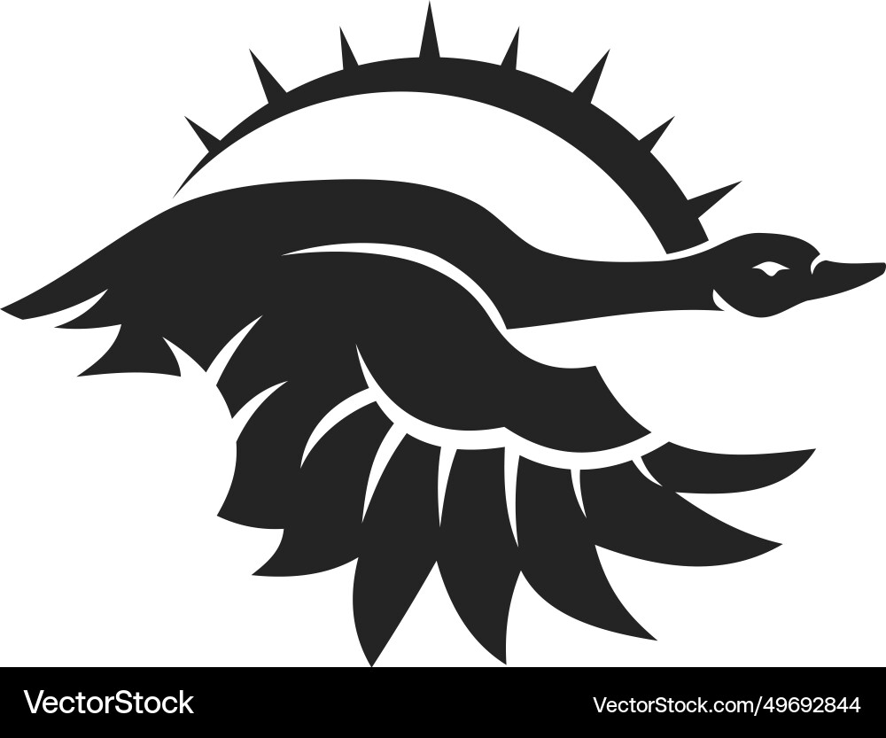 Goose Logo Vorlage isoliert Marke Identitätssymbol Goose Logo Vorlage isoliert Marke Identitätssymbol vektorbild