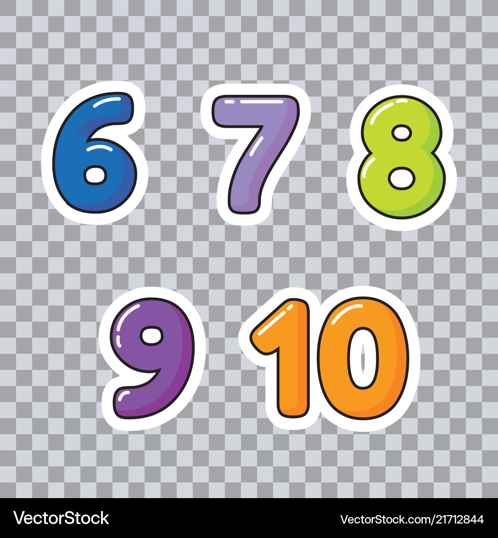 Learn numbers and counting for toddlers vector image