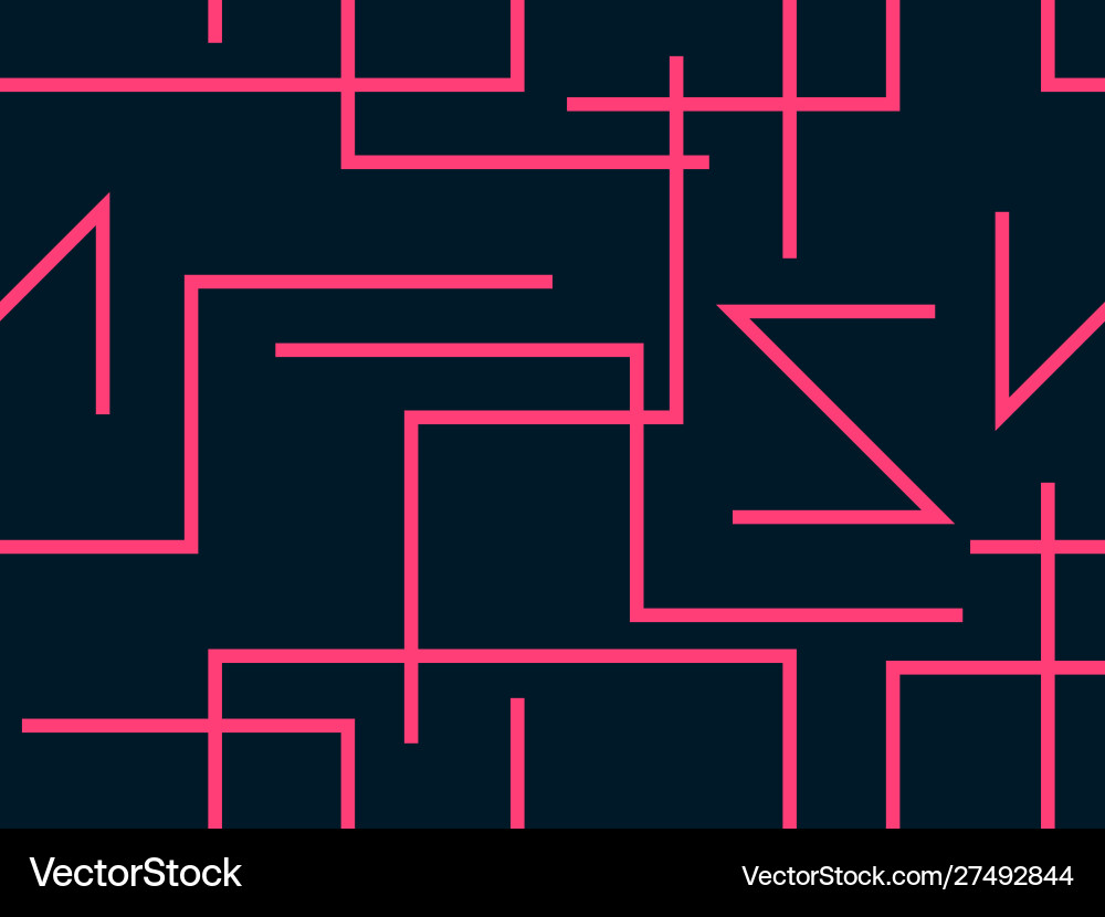 Red lines on a black background seamless pattern Red lines on a black background seamless pattern vector image