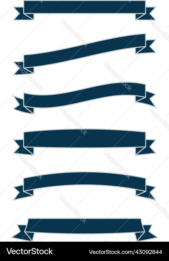 Ribbon bow tag and label element set Ribbon bow tag and label element set Vector Image