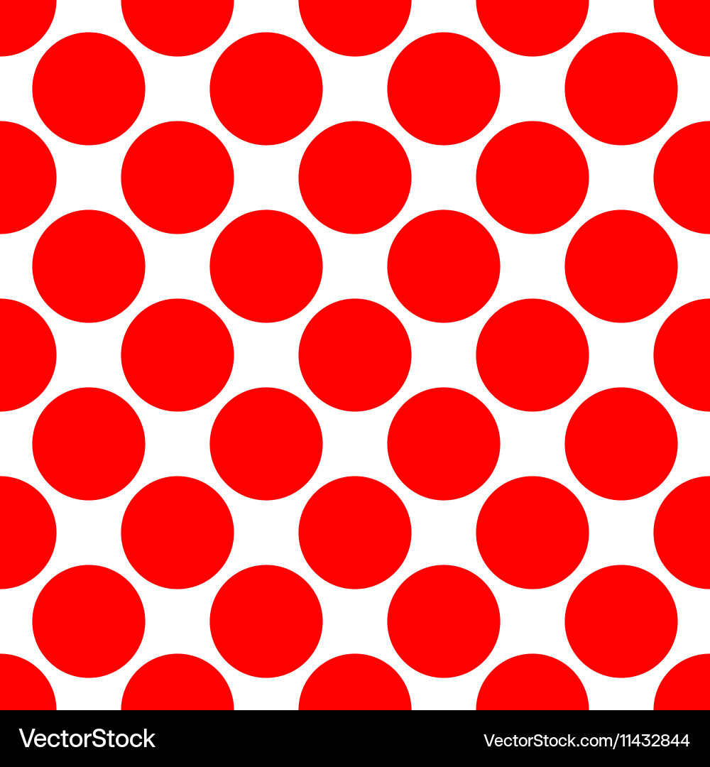 Seamless polka dot pattern vector image