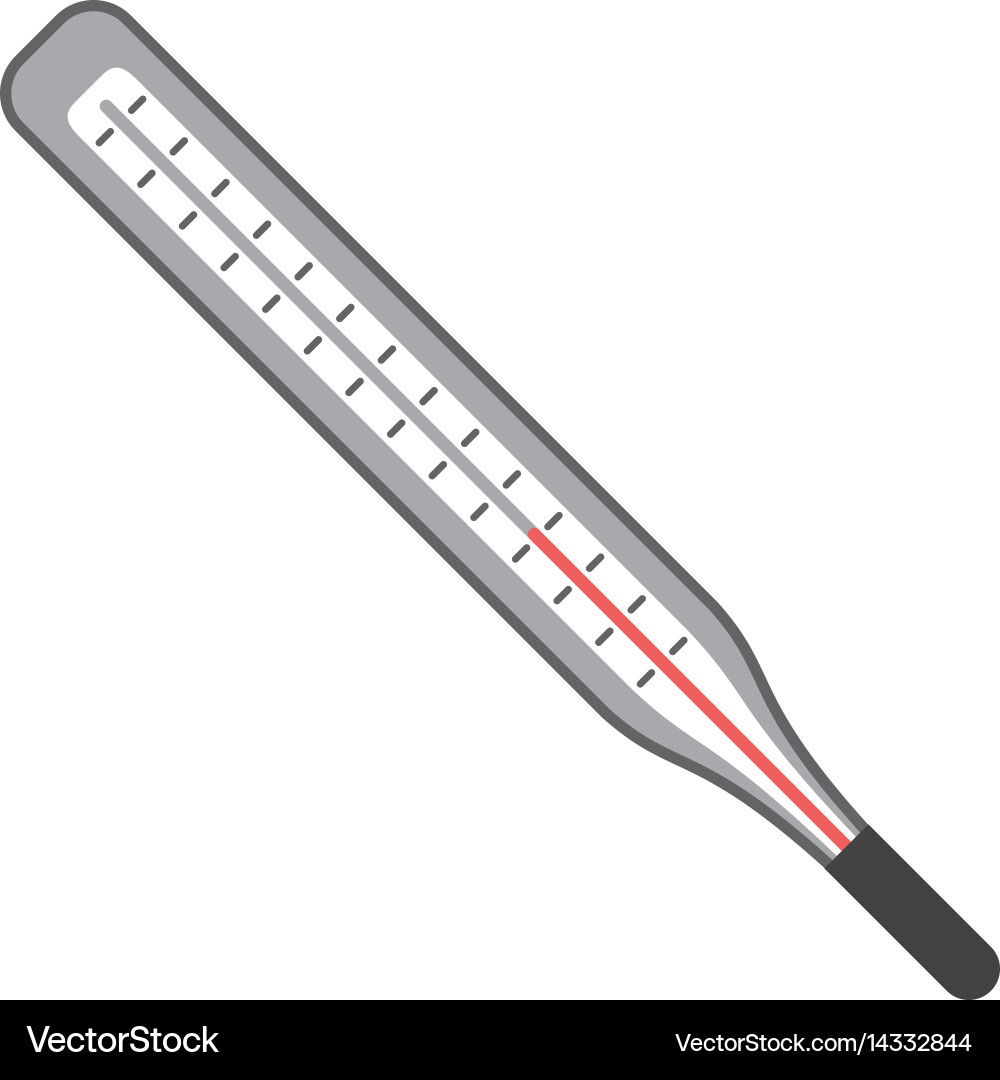 Thermometer scale measuring icon Vector Image