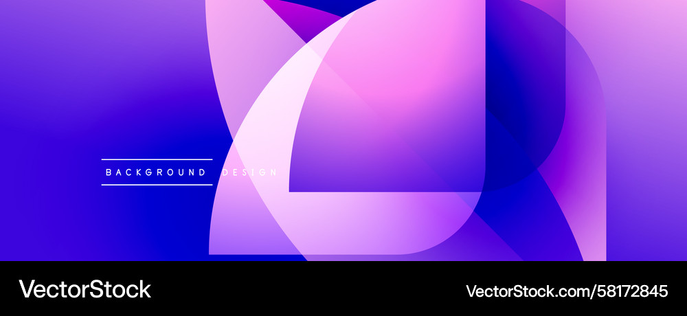 Abstract Purple Gradient Shapes Vector Image