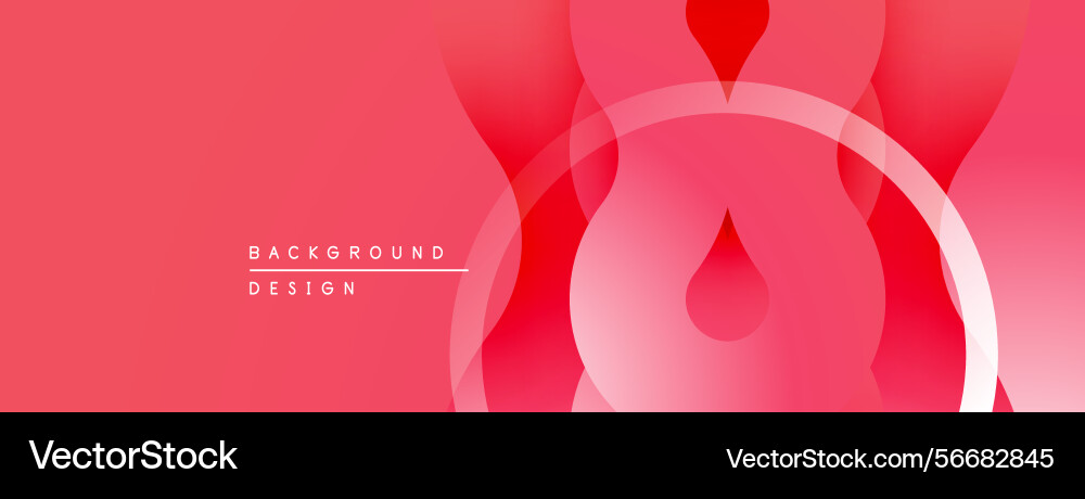 Abstract red background overlapping circles Abstract red background overlapping circles vector image