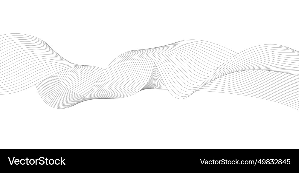 An abstract wave element of the sound track Vector Image