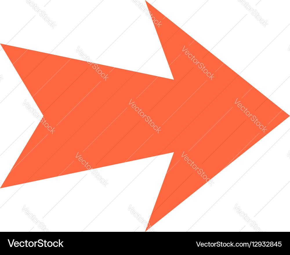 Arrow icon direction button pointer sign Vector Image