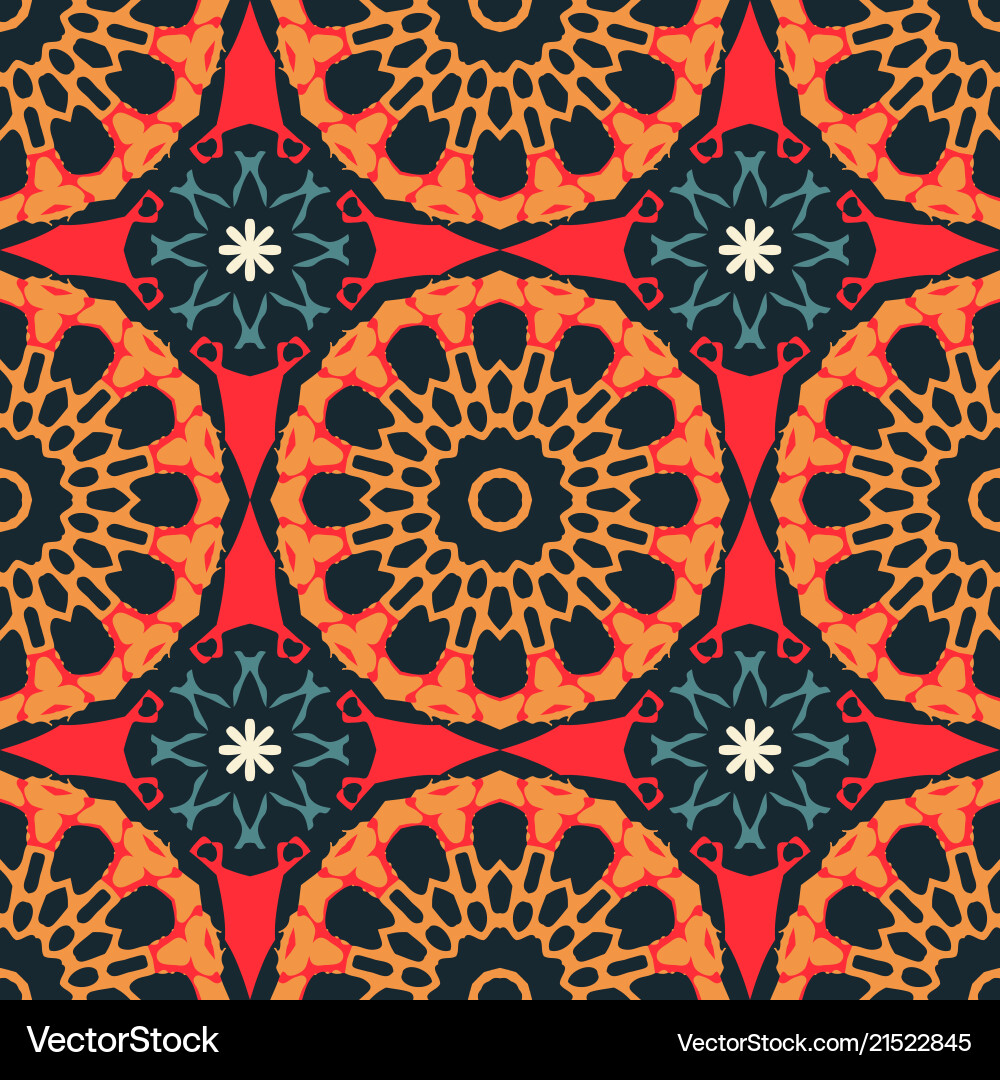 Biomorphic circular large scale seamless pattern vector image
