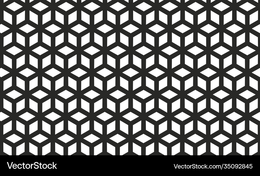 Black hexagonal line pattern background creative Black hexagonal line pattern background creative vector image