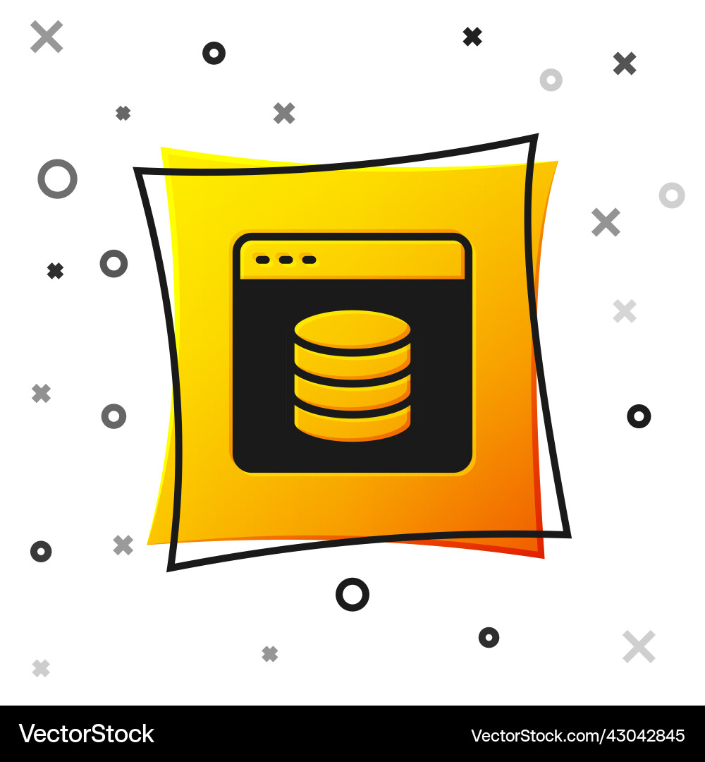 Black server data web hosting icon isolated Black server data web hosting icon isolated Vector Image